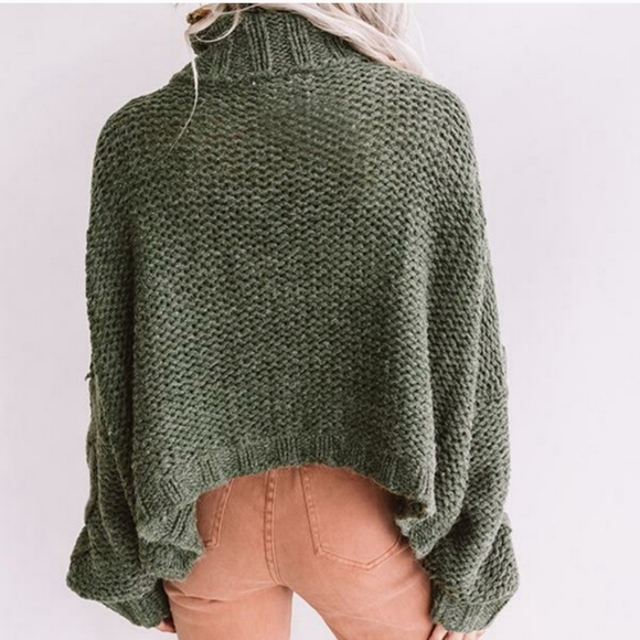 #13 Green Chunky Sweater - Picture 7 of 7